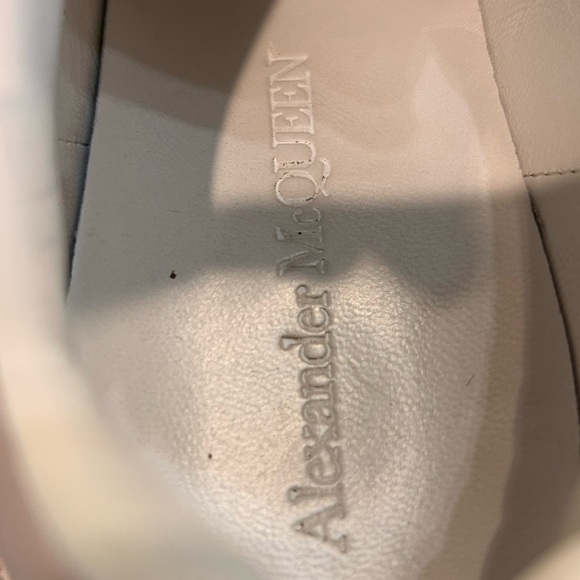 Alexander McQueen Oversized Women's Sneakers, White/Patchouli, Size 9.5 US - Picture 7 of 13